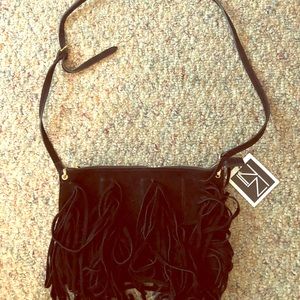 Beautiful black purse with fringe!